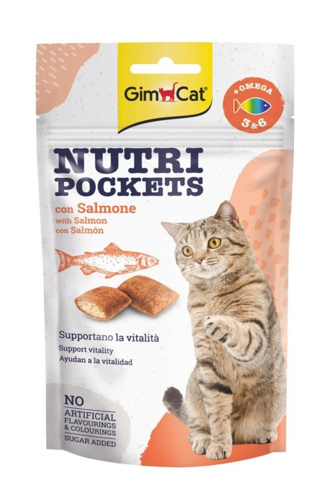 Gimcat Nutri Pockets Somonlu Kedi Ödülü 60 GR | SRC: Barcode: 4002064400730
